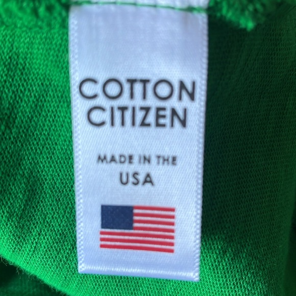 Cotton Citizen Kelly Green Tank. NEW . 100% cotton Made in USA - Picture 4 of 5